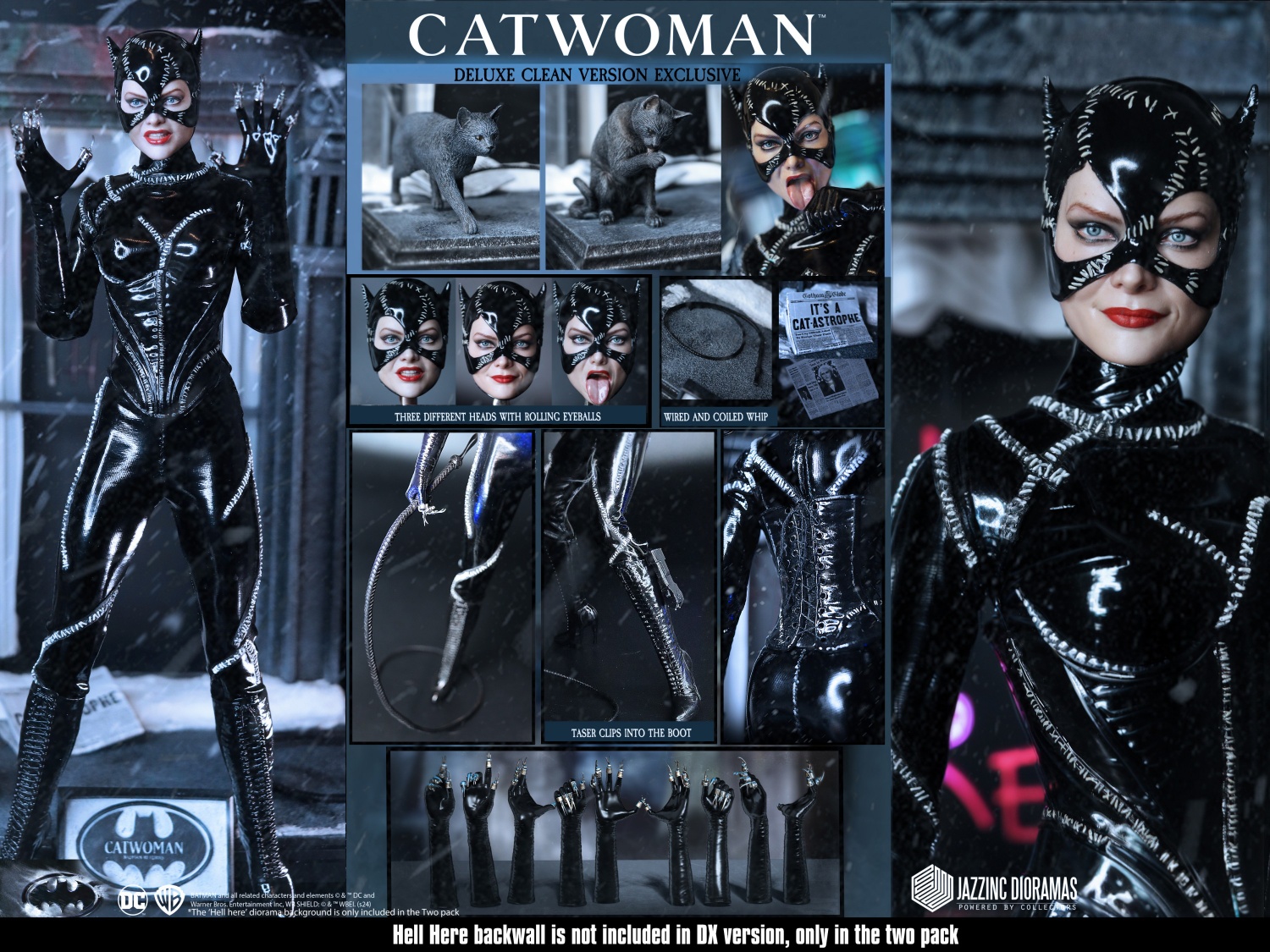 Jazzinc Dioramas JD-001E 1992 "Batman Returns" - Catwoman (Deluxe Two Pack Which Features, and an Exclusive Diorama) [ดีลักซ์ 2 แบบ และพิเศษฉากประตู]