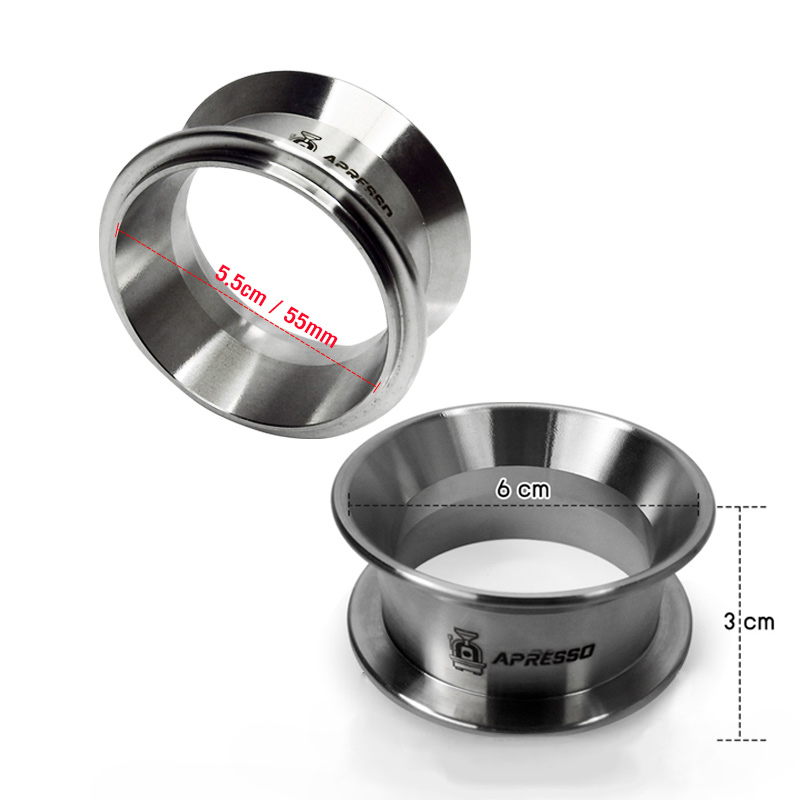 ตัวริงโดสแตนเลส Apresso วงแหวนอุปกรณ์ช่วยโดส 55 mm.