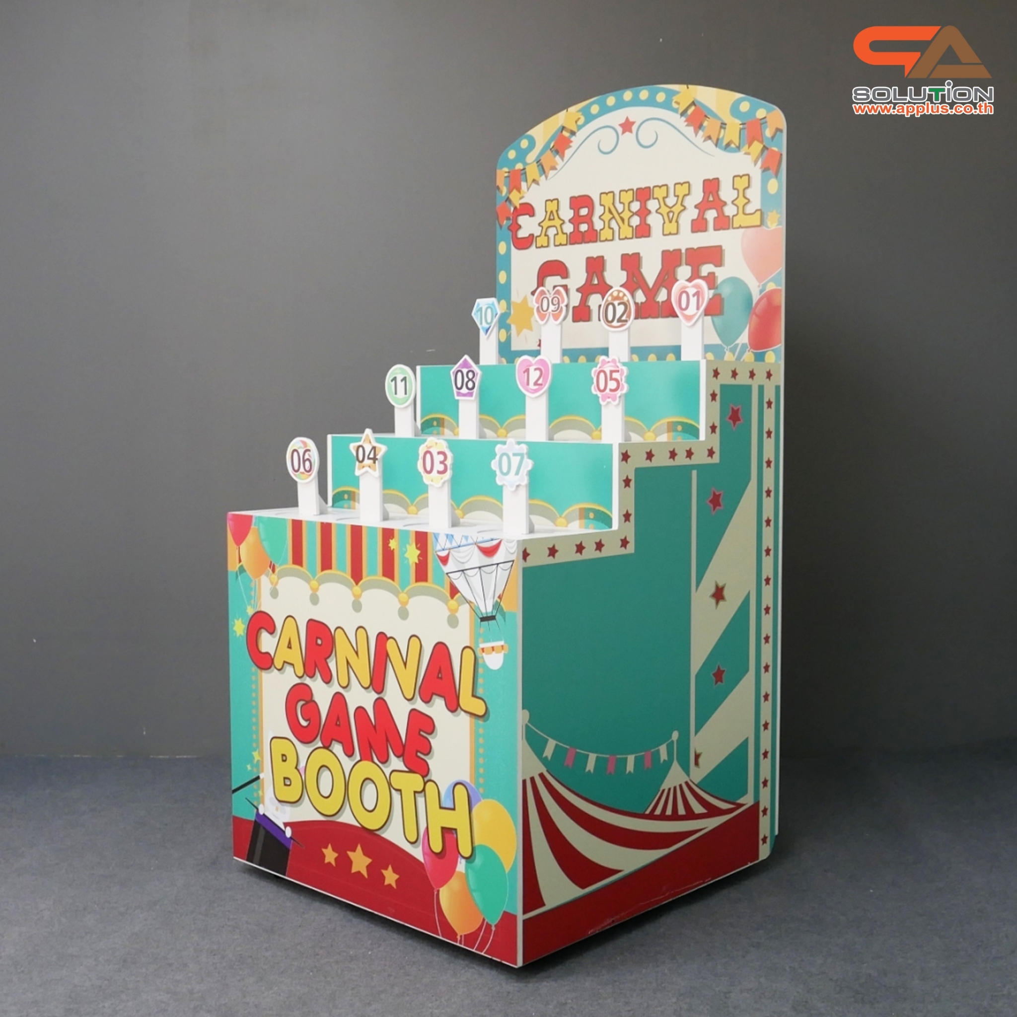 เกมส์ CARNIVAL โยนห่วงคล้องแท่ง ขนาด (W) 80 x (L)64 x (H)160 cm. ชุดแท่งตั้งพร้อมห่วง 36 อัน (คละสี คละขนาด)