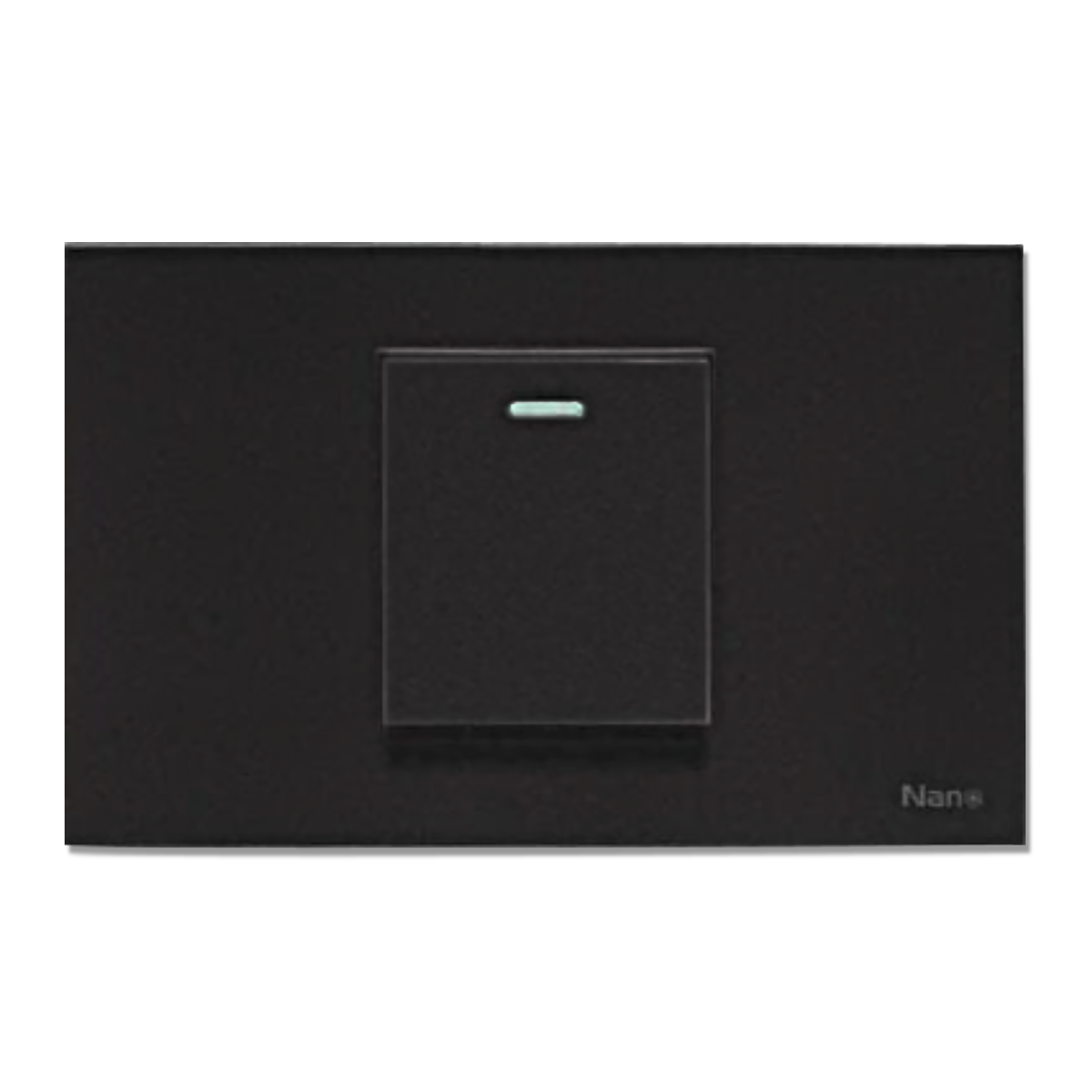 NANO ชุดสวิตช์ 1 ทาง ขนาดกลาง แบบมีพรายน้ำ Urban series สีดำ รุ่น CP01-B