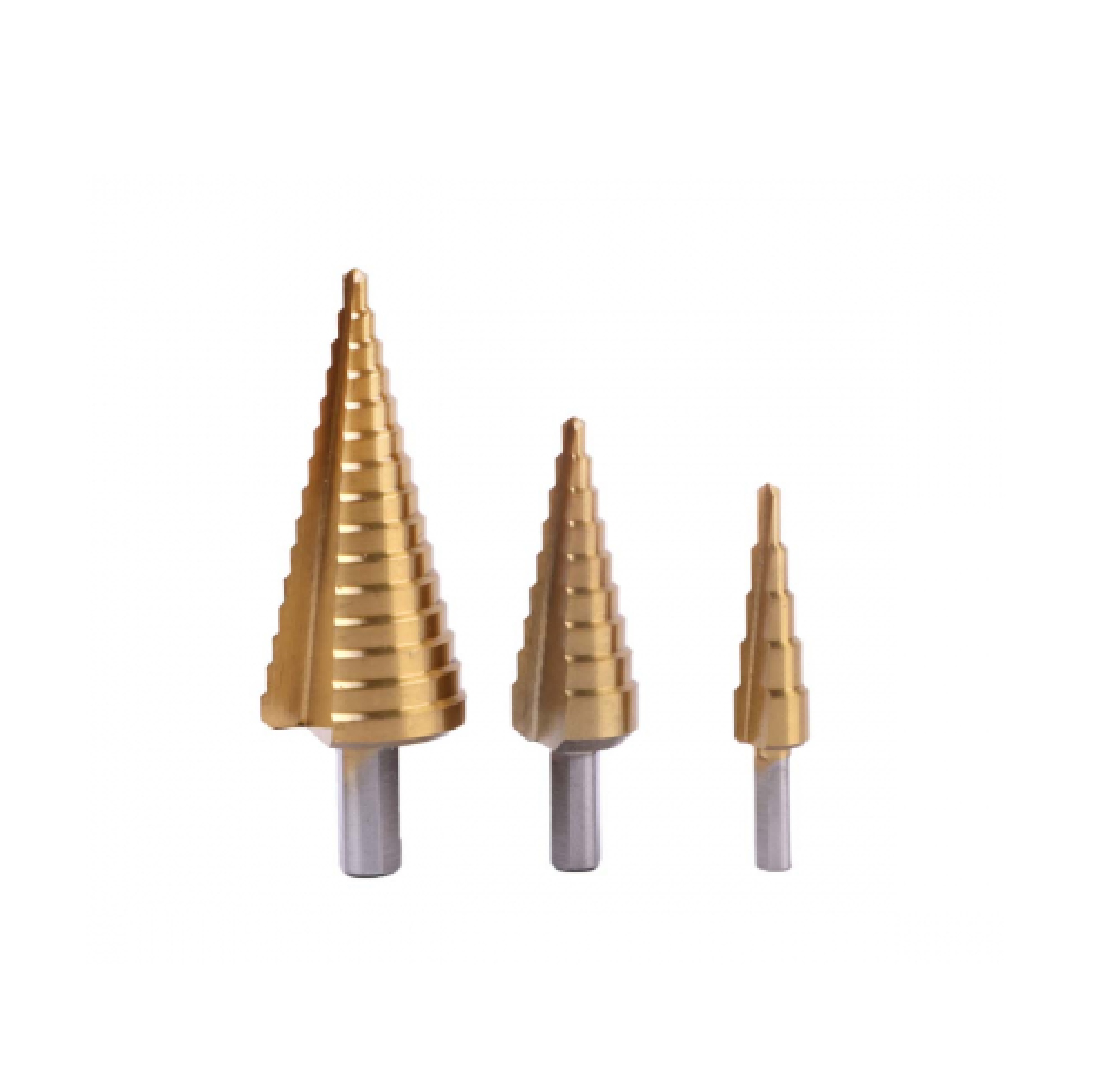 ZI-TEC ชุดดอกเจาะขยาย ทรงเจดีย์ (3 ชิ้น)