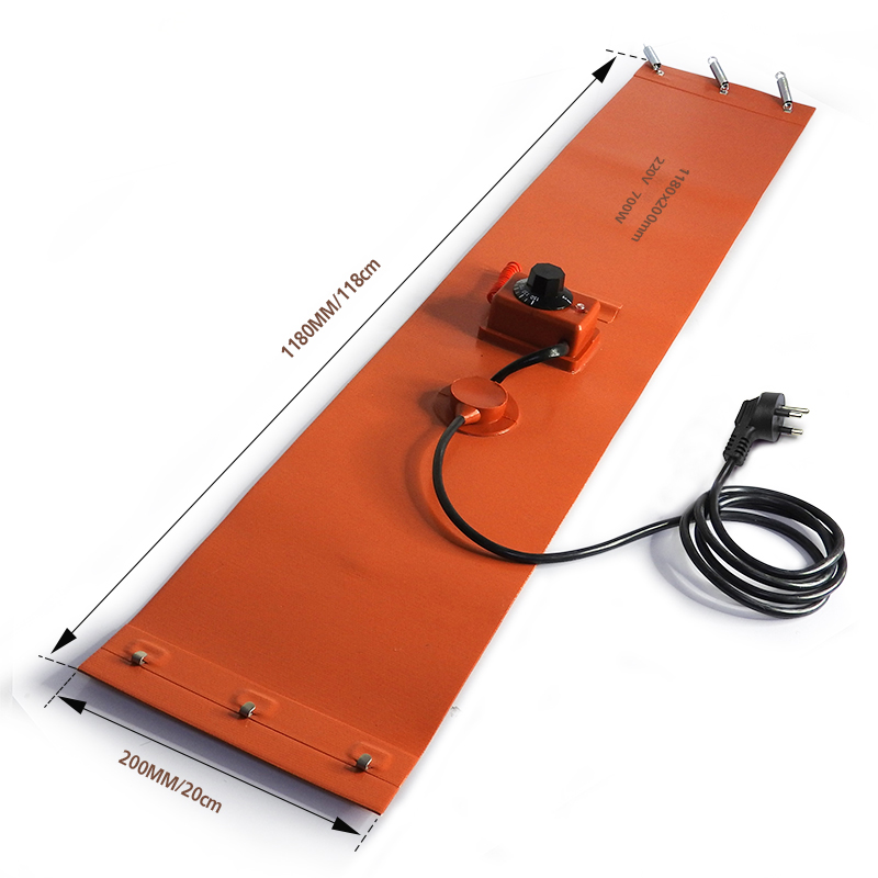 แผ่นยางซิลิโคน เครื่องทำความร้อนเทอร์โมสตัท สำหรับอุ่นถังแก๊สที่เกาะตัวเป็นน้ำแข็ง