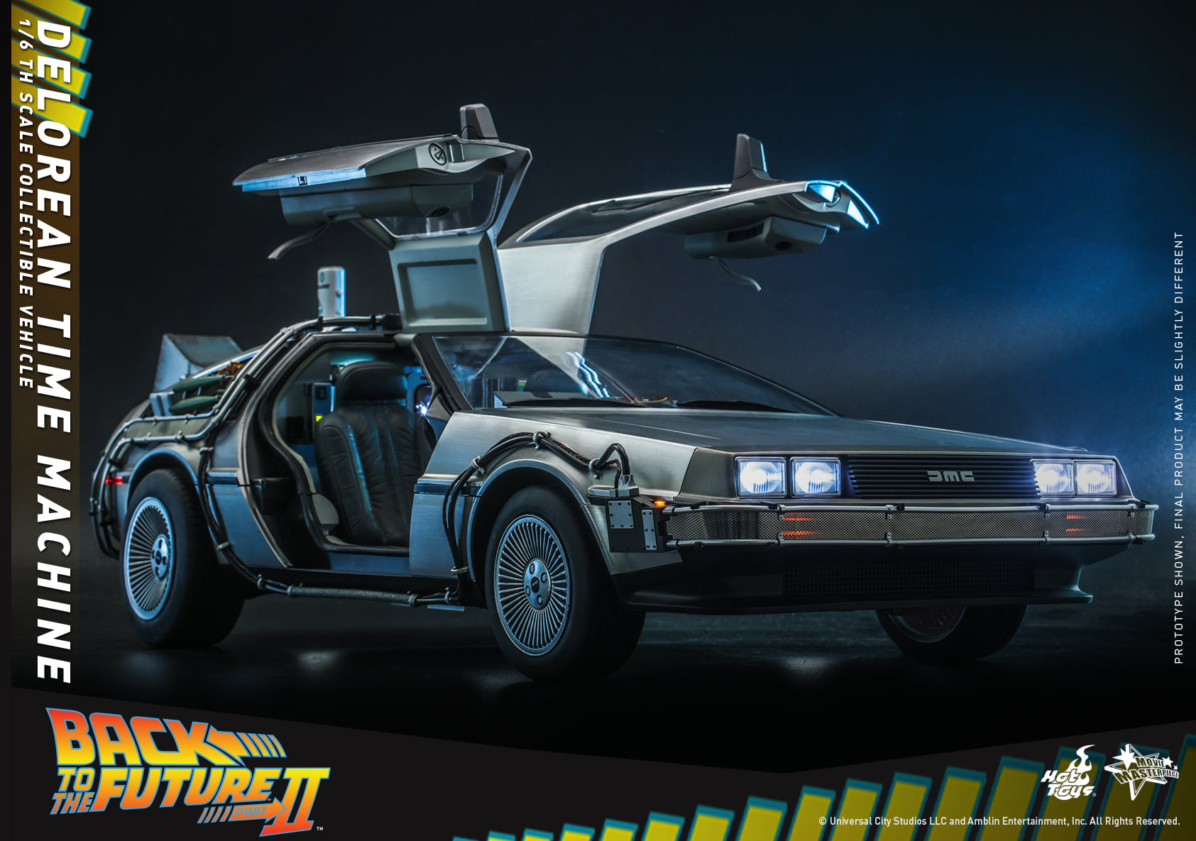 Hot Toys MMS636 1/6 Back to the Future II - DeLorean Time Machine
