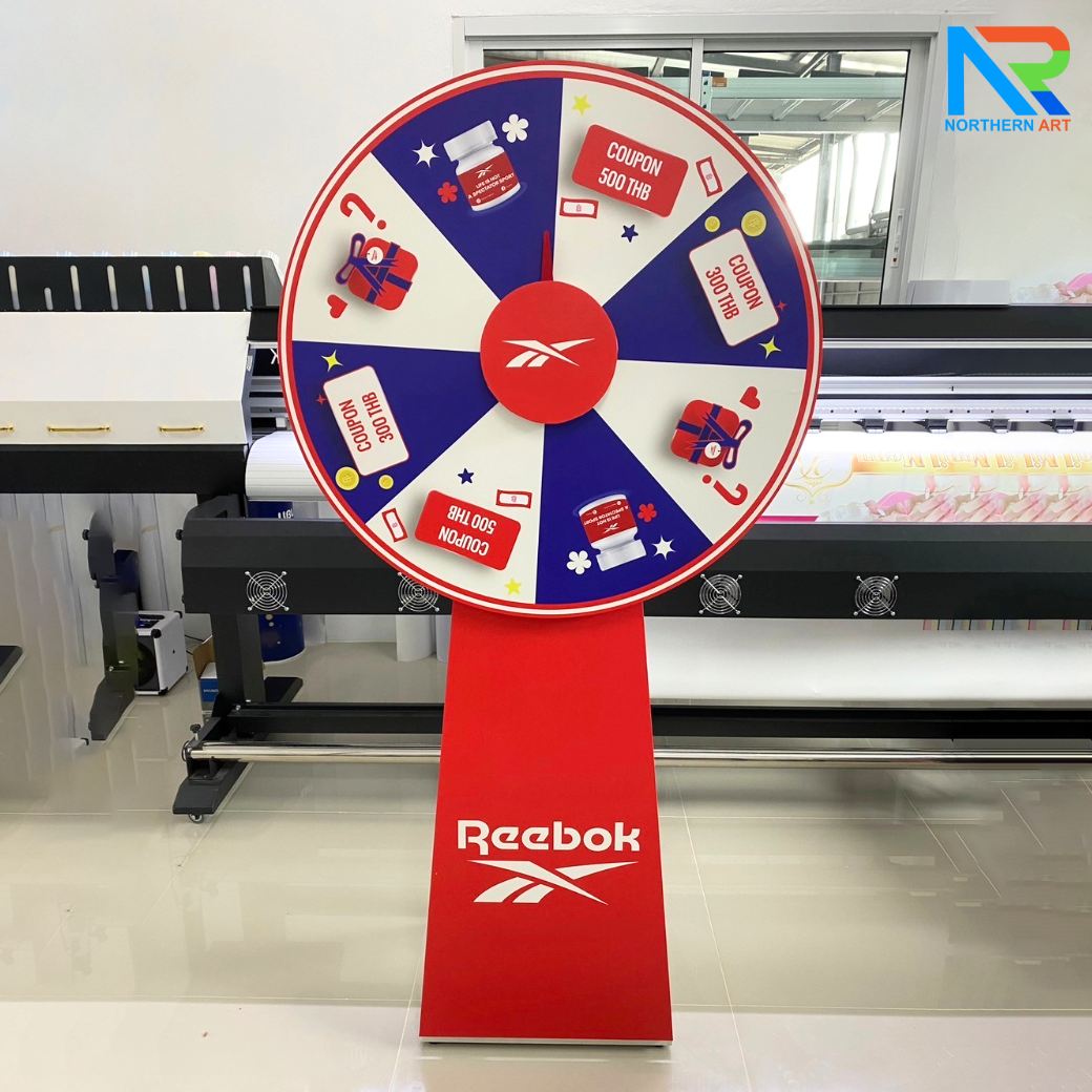 เกมส์วงล้อ รุ่นSTANDY ขนาดวงล้อ 80 ซม. สูง 158 ซม.ถอดประกอบและพับเก็บได้