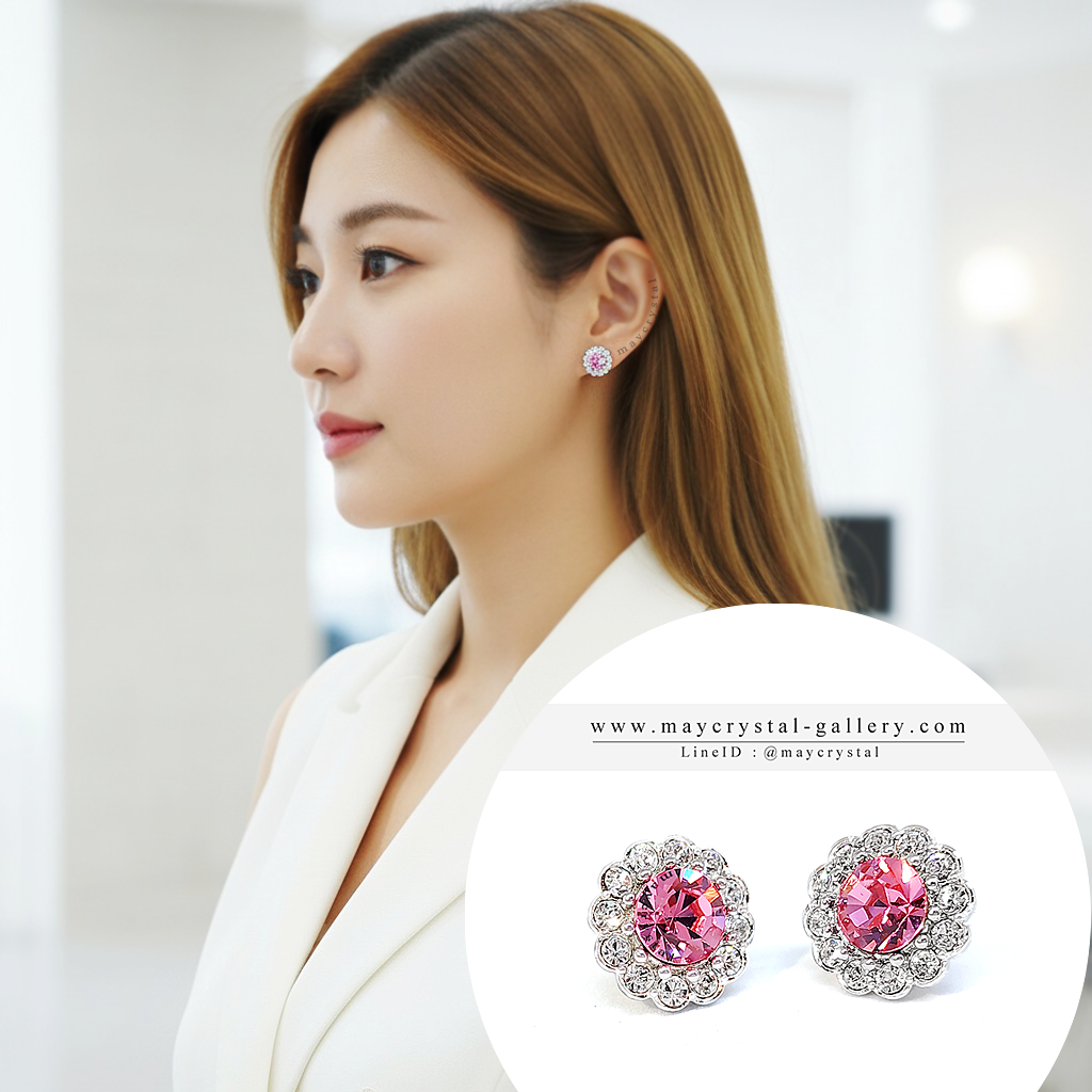 ต่างหูคริสตัลจากยุโรป (Embellished with Crystals from Austria)