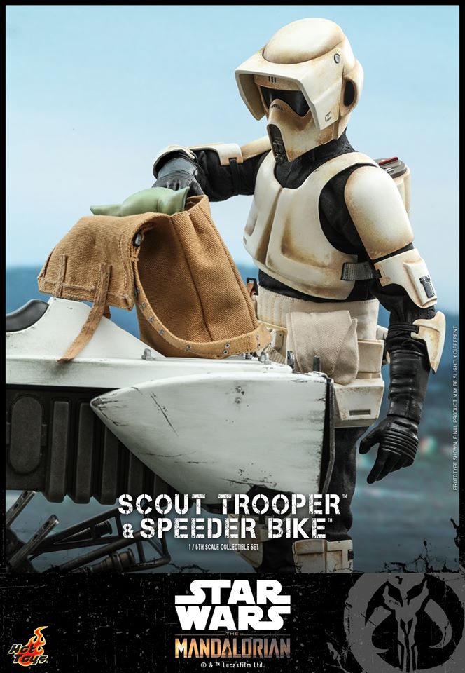 Hot Toys TMS017 The Mandalorian 1/6 Scout Trooper and Speeder Bike