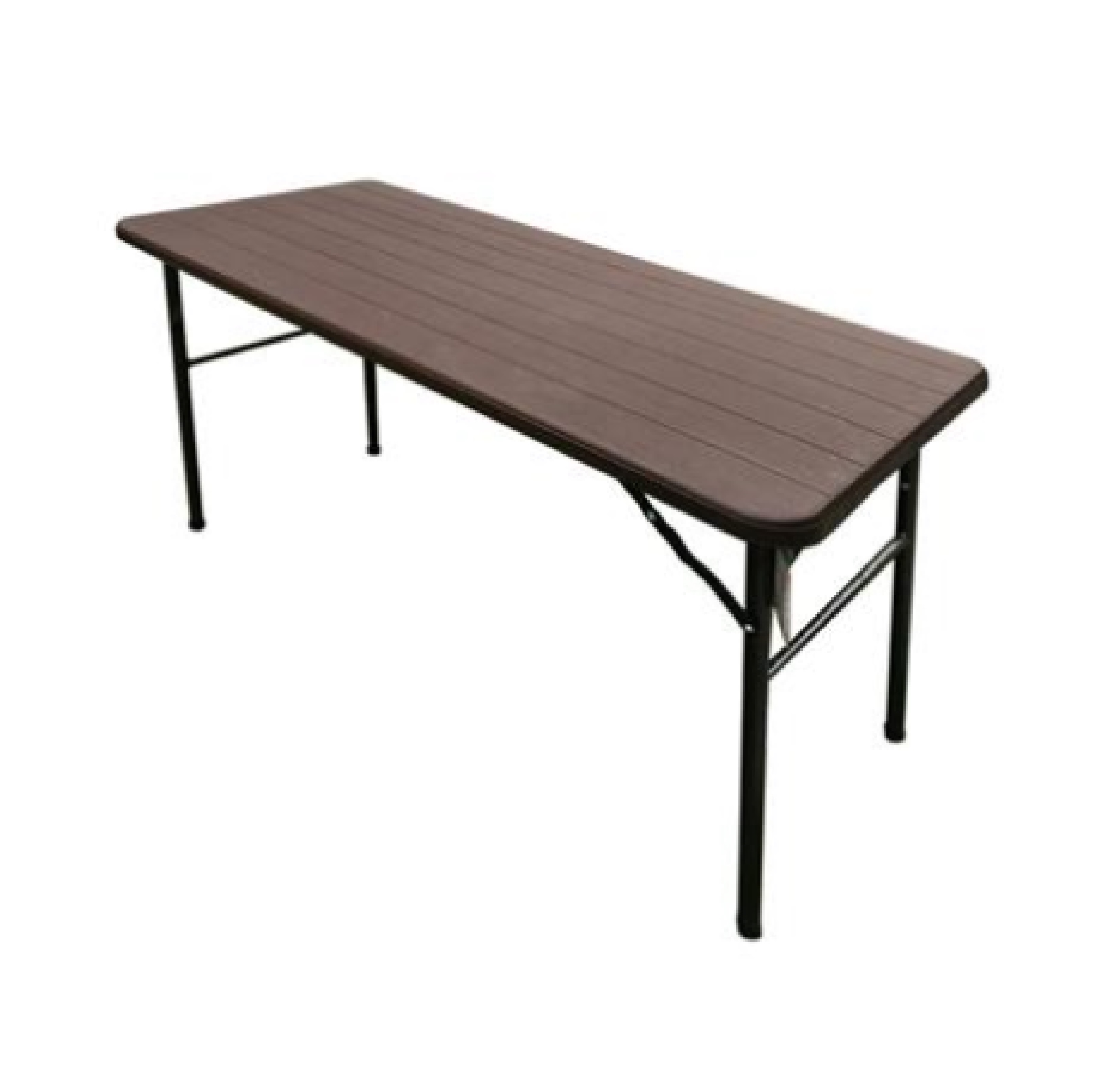 โต๊ะพับพลาสติกลายไม้ HDPE FONTE รุ่น MADERA SAK-120D สีน้ำตาล