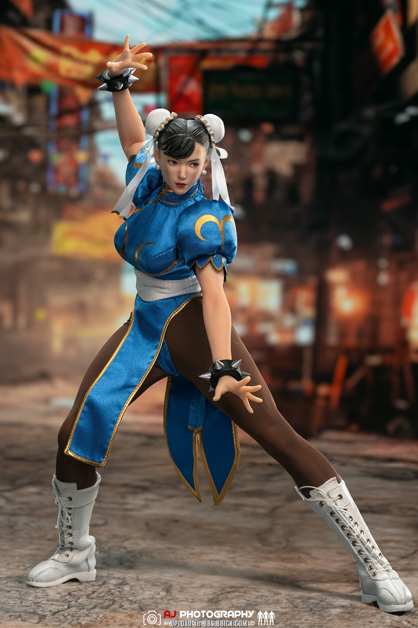 STAR MAN MS-008A Female fighter Chun-li (Blue Cheongsam Version)
