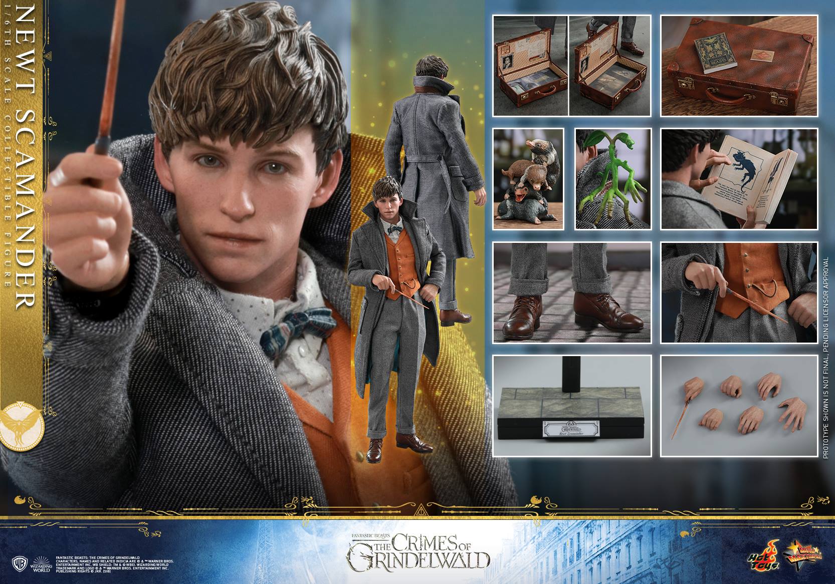 Hot Toys MMS512 FANTASTIC BEASTS: THE CRIMES OF GRINDELWALD - NEWT SCAMANDER