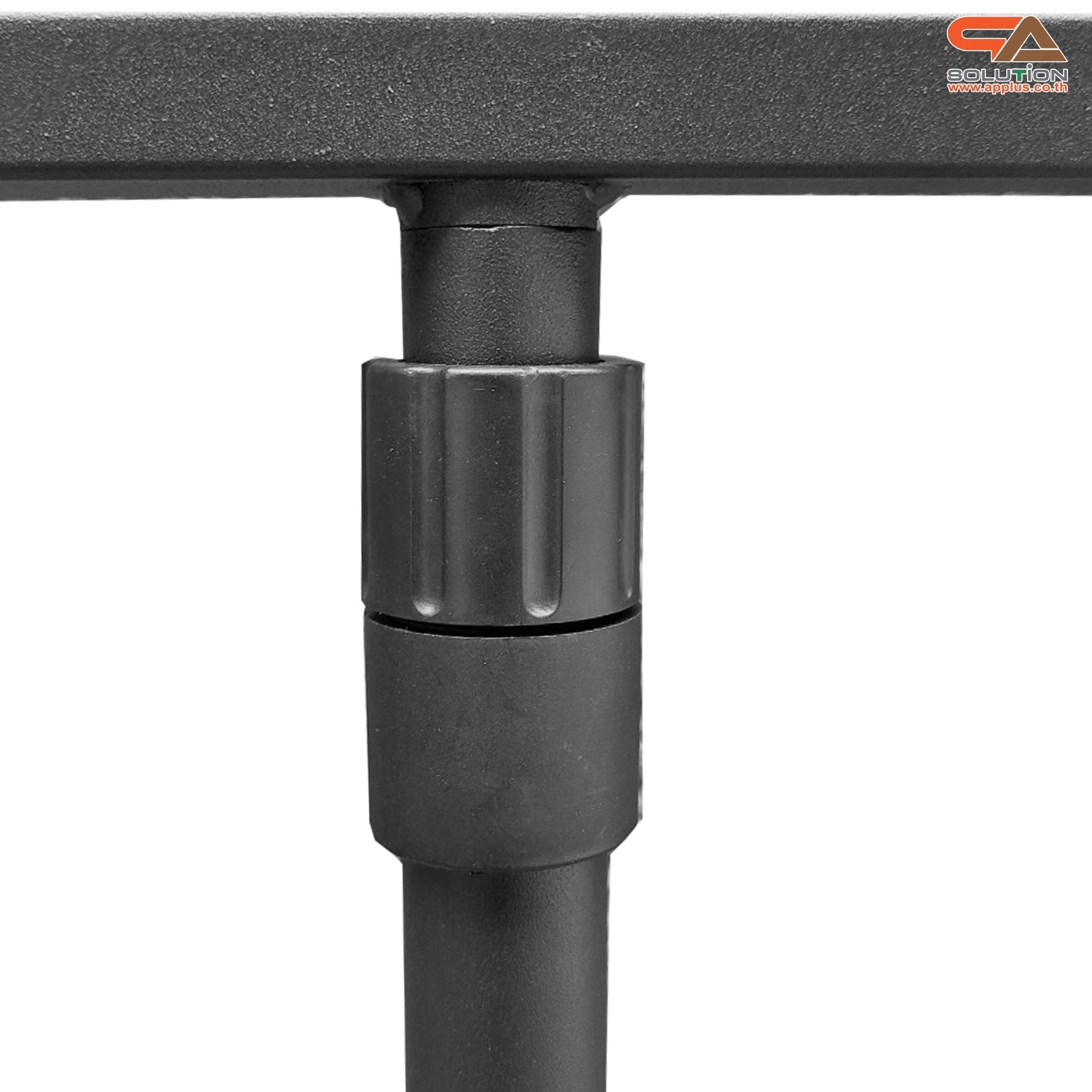 CLEARANCE SALE! โปสเตอร์สแตนด์เหล็ก A4 สีดำ เสาเดี่ยว ปรับสูง-ต่ำได้ ฐานสี่เหลี่ยม โชว์งานพิมพ์ 2 ด้าน ถอดประกอบได้ เคลื่อนย้ายสะดวก