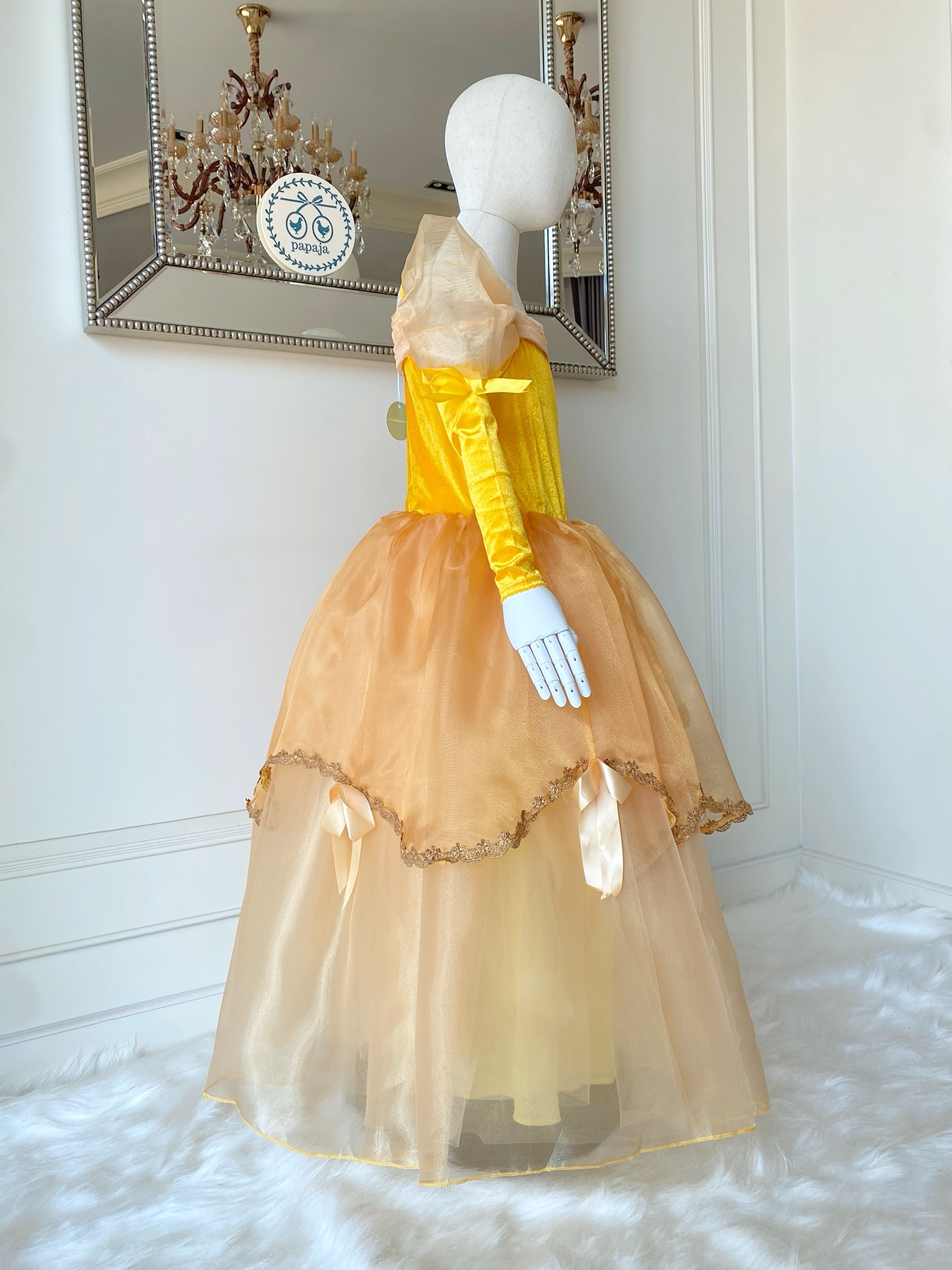 ชุดเจ้าหญิงเบลล์ พร้อมปลอกแขน