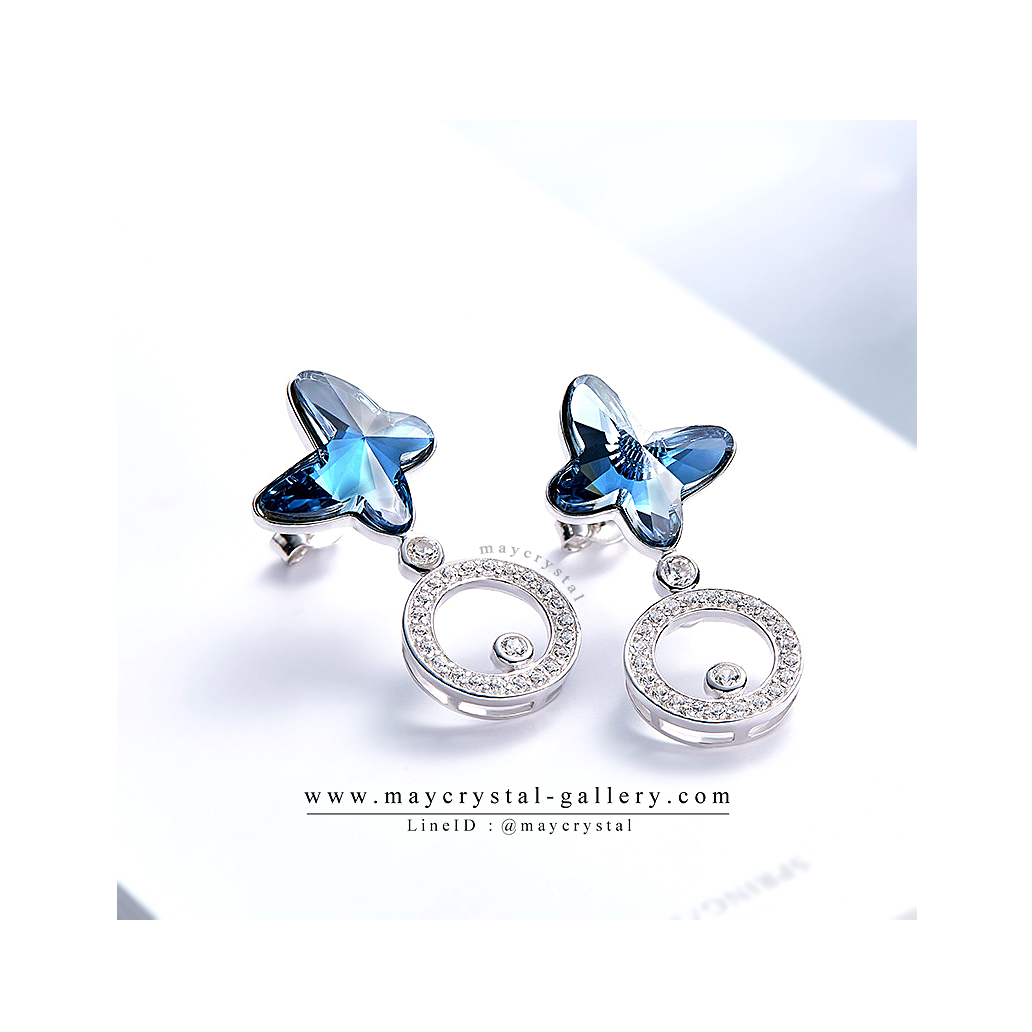 ต่างหูคริสตัล จากประเทศออสเตรีย (Embellished with Crystals from Austria)