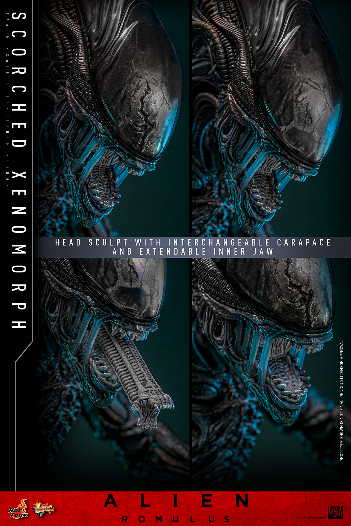 Hot Toys MMS784 Alien: Romulus - Scorched Xenomorph