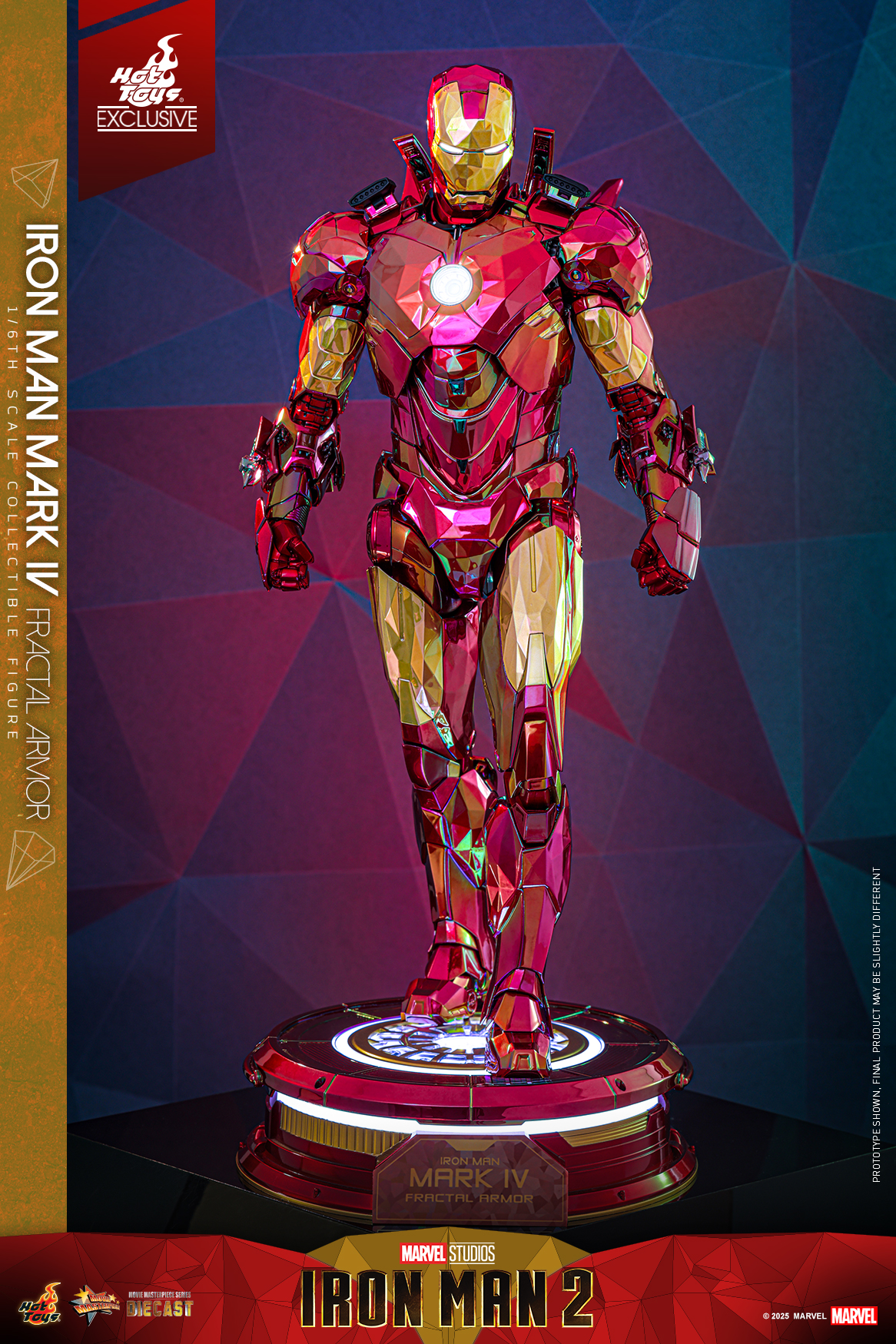 Hot Toys MMS792D70 Iron Man 2 - Iron Man Mark IV (Fractal Armor) [Hot Toys Exclusive]
