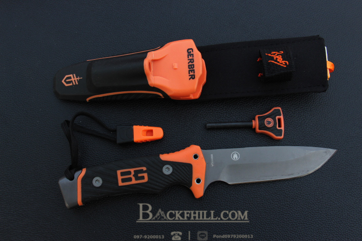 มีดใบตายสุดยอดมีดลุยป่า Gerber bear grylls Ultimate Pro fixed Blade OEM ขนาด 10 นิ้ว พร้อมอุปกรณ์