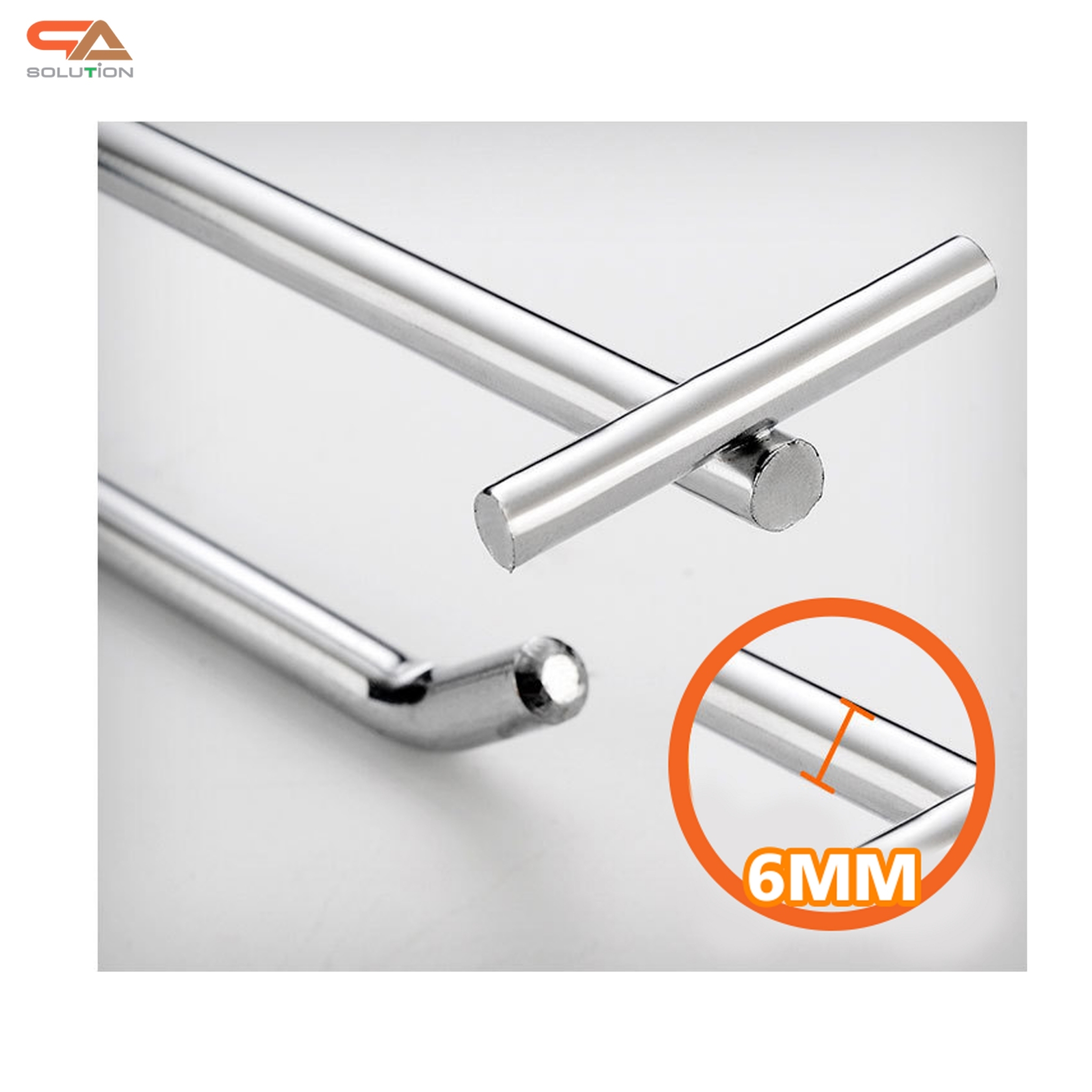 ขอแขวนสินค้า HOOK แบบแขนคู่ แขนบนยาว 25 cm. แขนล่าง 23.5 cm. สีเงิน พร้อมป้ายราคา 4x6 cm.