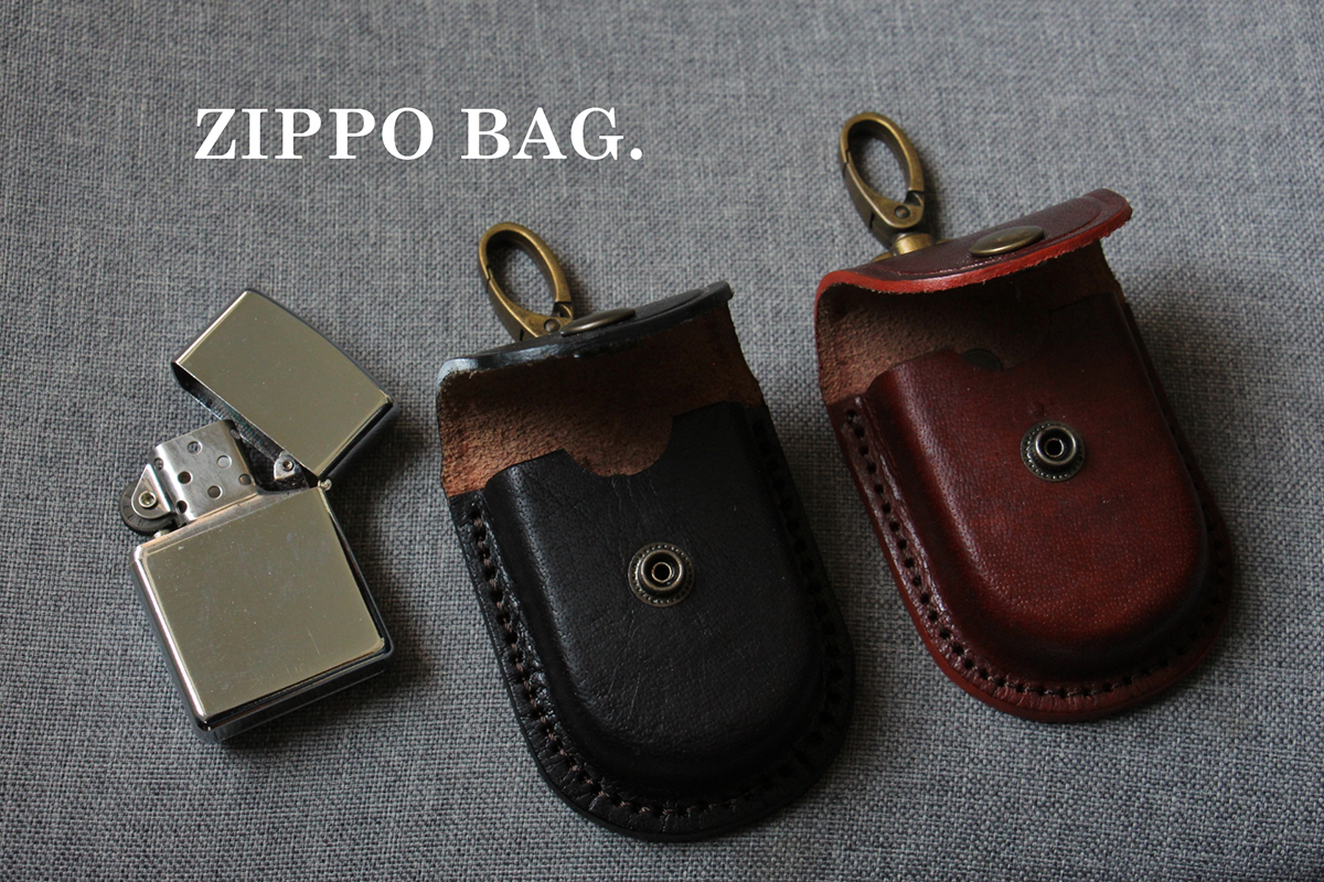 ซองหนังใส่ ZIPPO (สีดำ) ซองหนังแท้สำหรับใส่ไฟแชค ZIPPO HANDMADE 100% By BACKFHILL.
