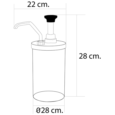 หัวปั้มซอส 1 หัว สแตนเลสกลม 1616-023