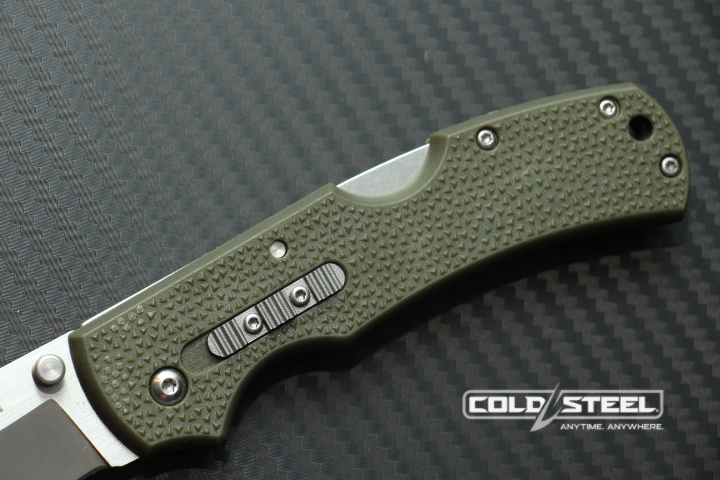 มีดพับนายพราน cold steel รุ่น DOUBLE SAFE HUNTER ใบมีด 8cr13 Mov ทรงโบวี ( AAA ) ด้ามเขียว