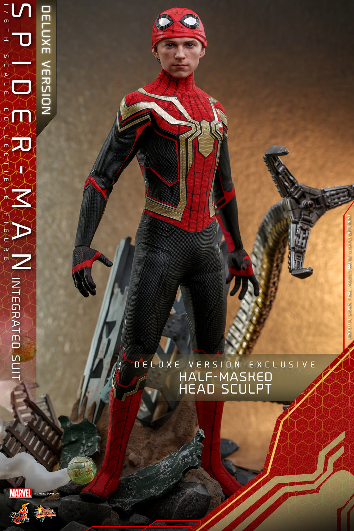Hot Toys MMS624 1/6 Spider-Man: No Way Home - Spider-Man Integrated Suit (Deluxe Version)