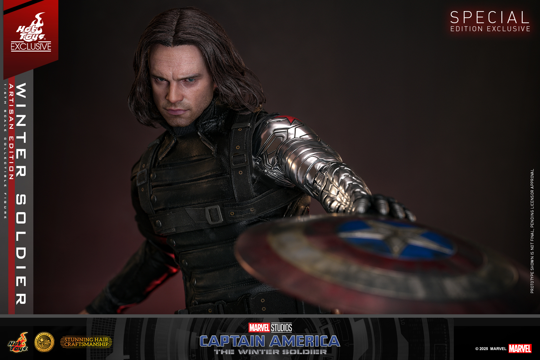 Hot Toys MMS790AEB Captain America: The Winter Soldier - Winter Soldier (Artisan Edition) (Special Edition) [Hot Toys Exclusive]