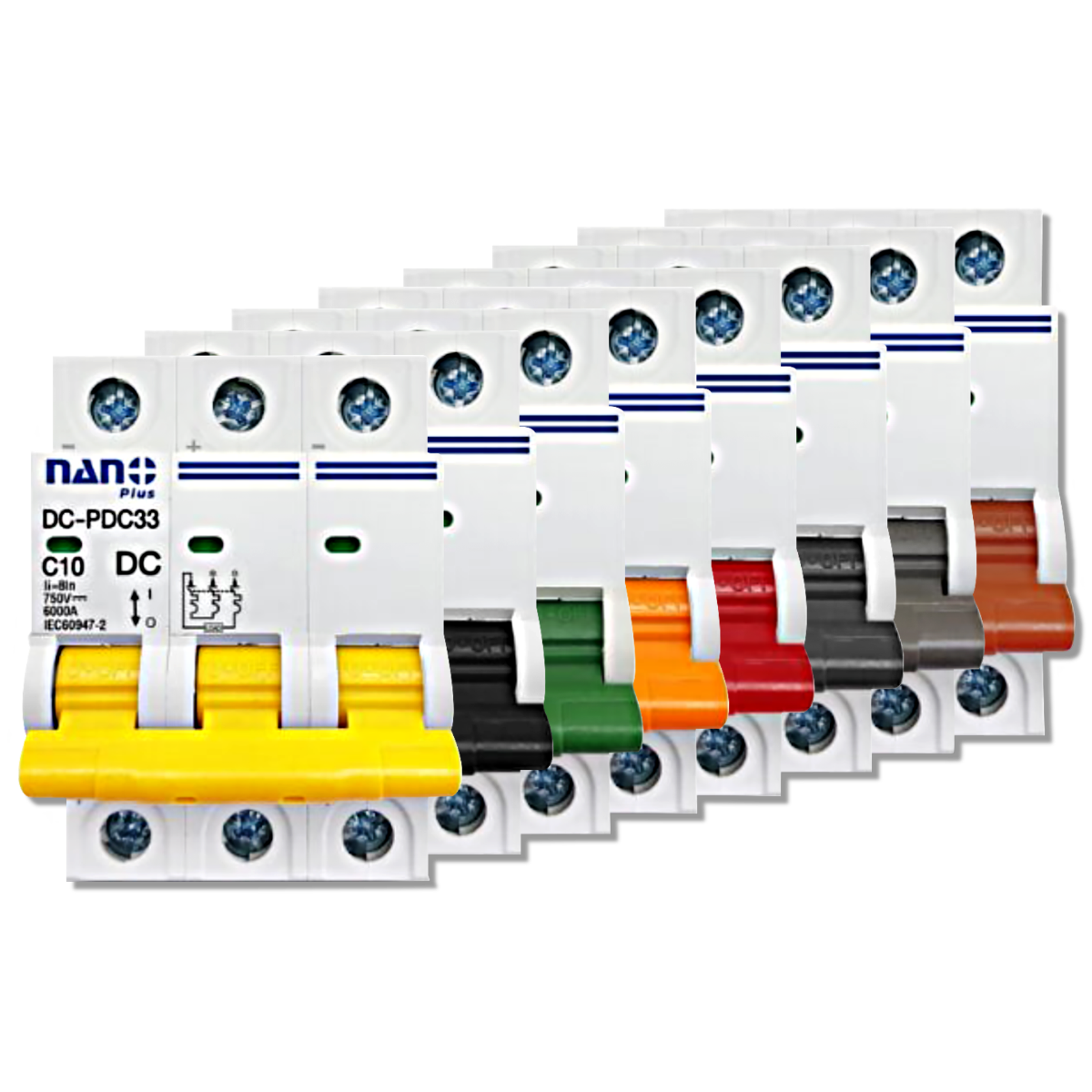 NANO เซอร์กิตเบรกเกอร์ NANO PLUS 6kA DC 3P 750V