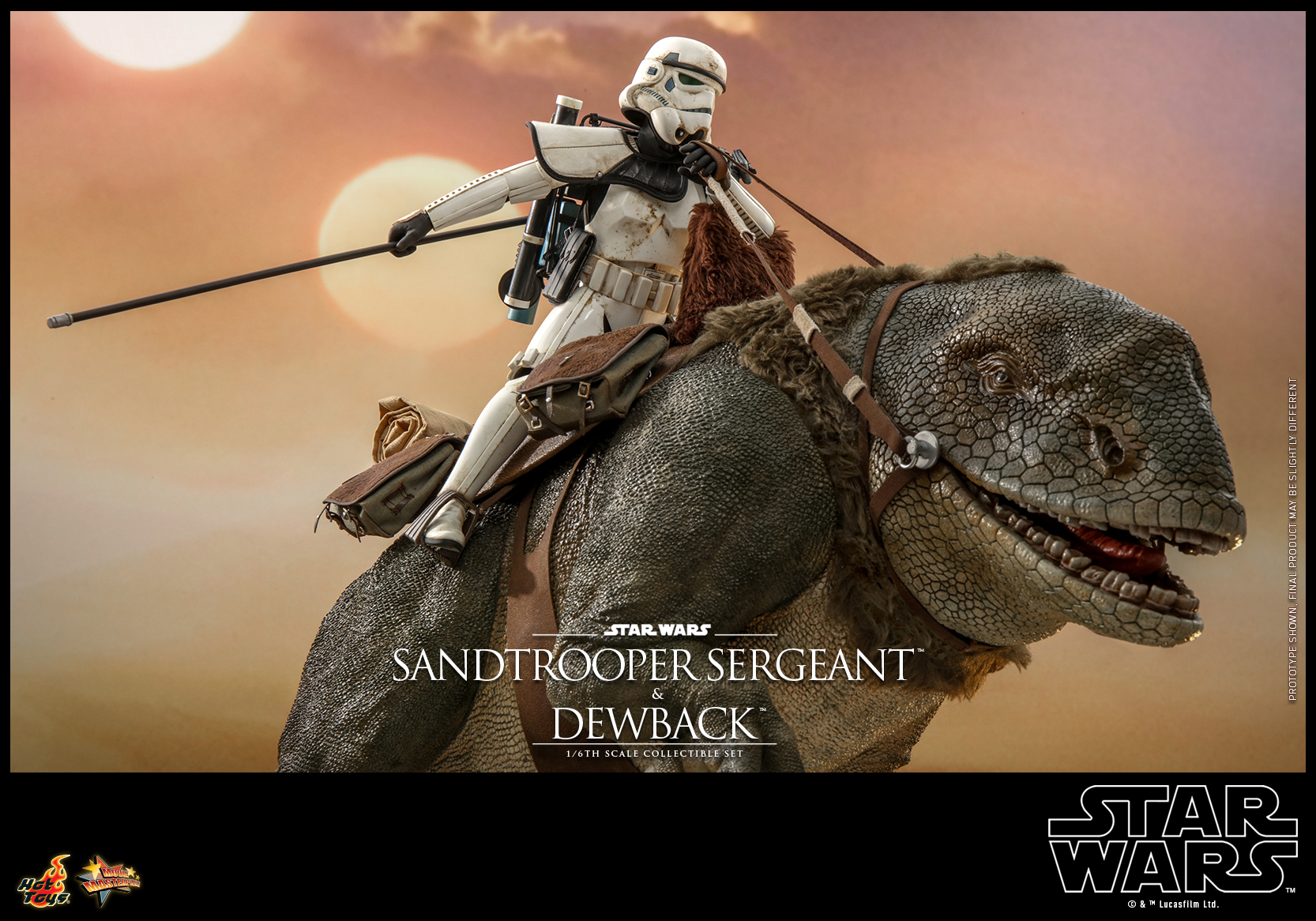 Hot Toys MMS722 1/6 Star Wars Episode IV: A New Hope™ - Sandtrooper Sergeant™ & Dewback™