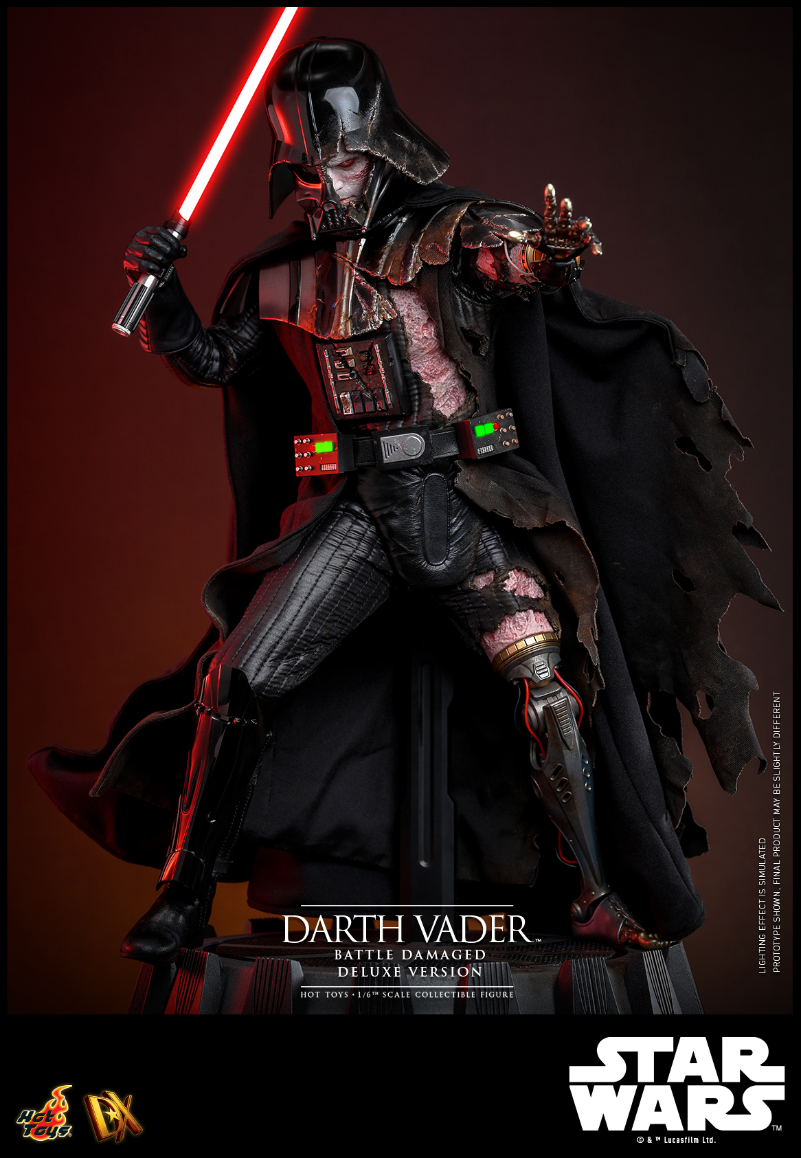 Hot Toys DX45B Star Wars - Darth Vader (Battle Damaged) (Deluxe Version) (Special Edition)