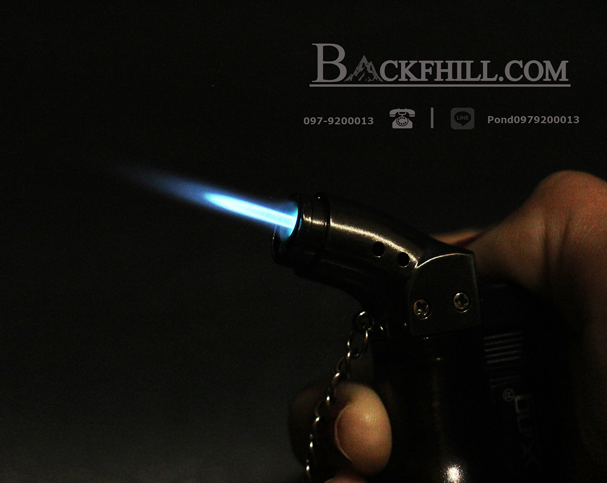 ไฟแช็คแก๊สทรงน้ำเต้าไอพ่นเทอร์โบ 1300 องศาเซลเซียส ขนาดพกพา