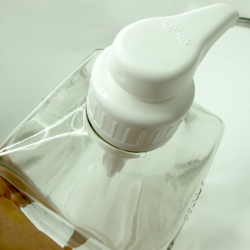 ขวดแก้วใส่น้ำเชื่อม หัวปั๊ม 1100 ml