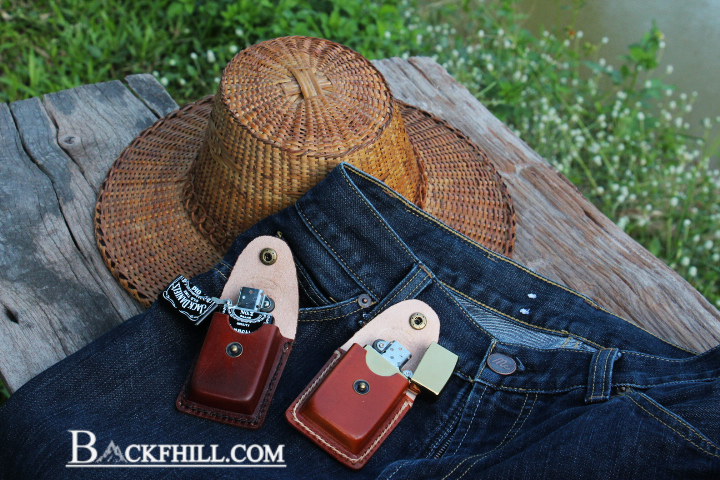 ซองหนังใส่ ZIPPO ซองหนังแท้สำหรับใส่ไฟแชค ZIPPO HANDMADE 100% By BACKFHILL.