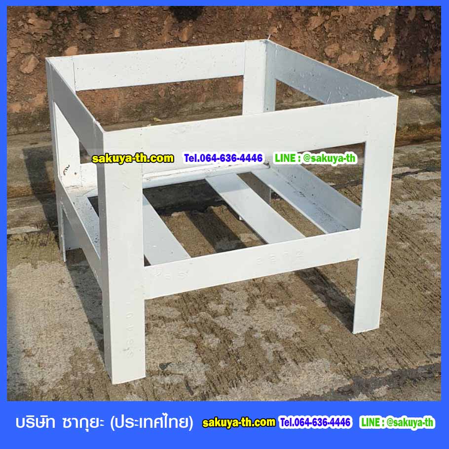 ที่วางถังขยะ 60 ลิตร ขนาด 1 ช่อง ไม่มีแผงป้ายด้านหลัง