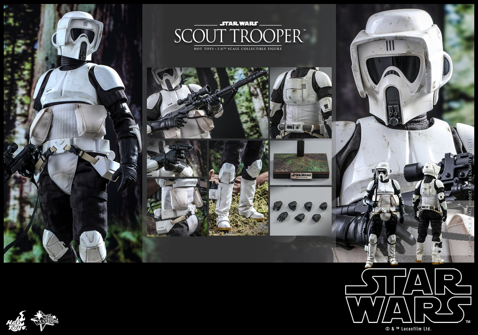 Hot Toys MMS611 1/6 Star Wars: Return of the Jedi - Scout Trooper