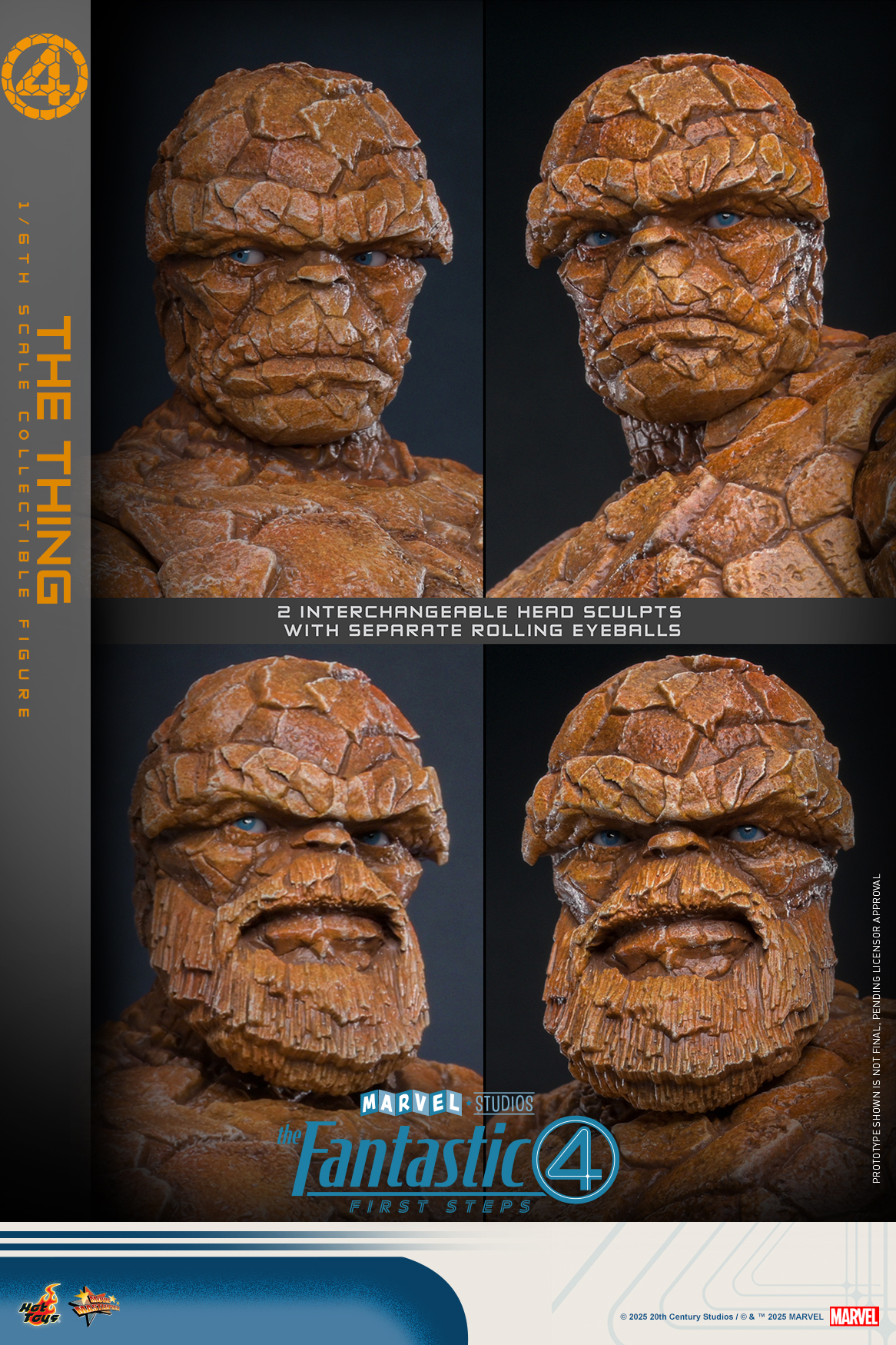 25/08/2568 Hot Toys MMS813 The Fantastic Four: First Steps - The Thing