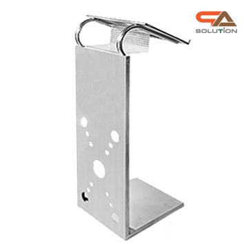 โพเดียมสแตนเลส ST-04 ขนาด (W) 50 x (L) 40 x (H) 116 ซม. ตกแต่งฉลุลายด้านหน้า สแตนเลสเกรด304 ไม่เป็นสนิม แข็งแรง มั่นคง