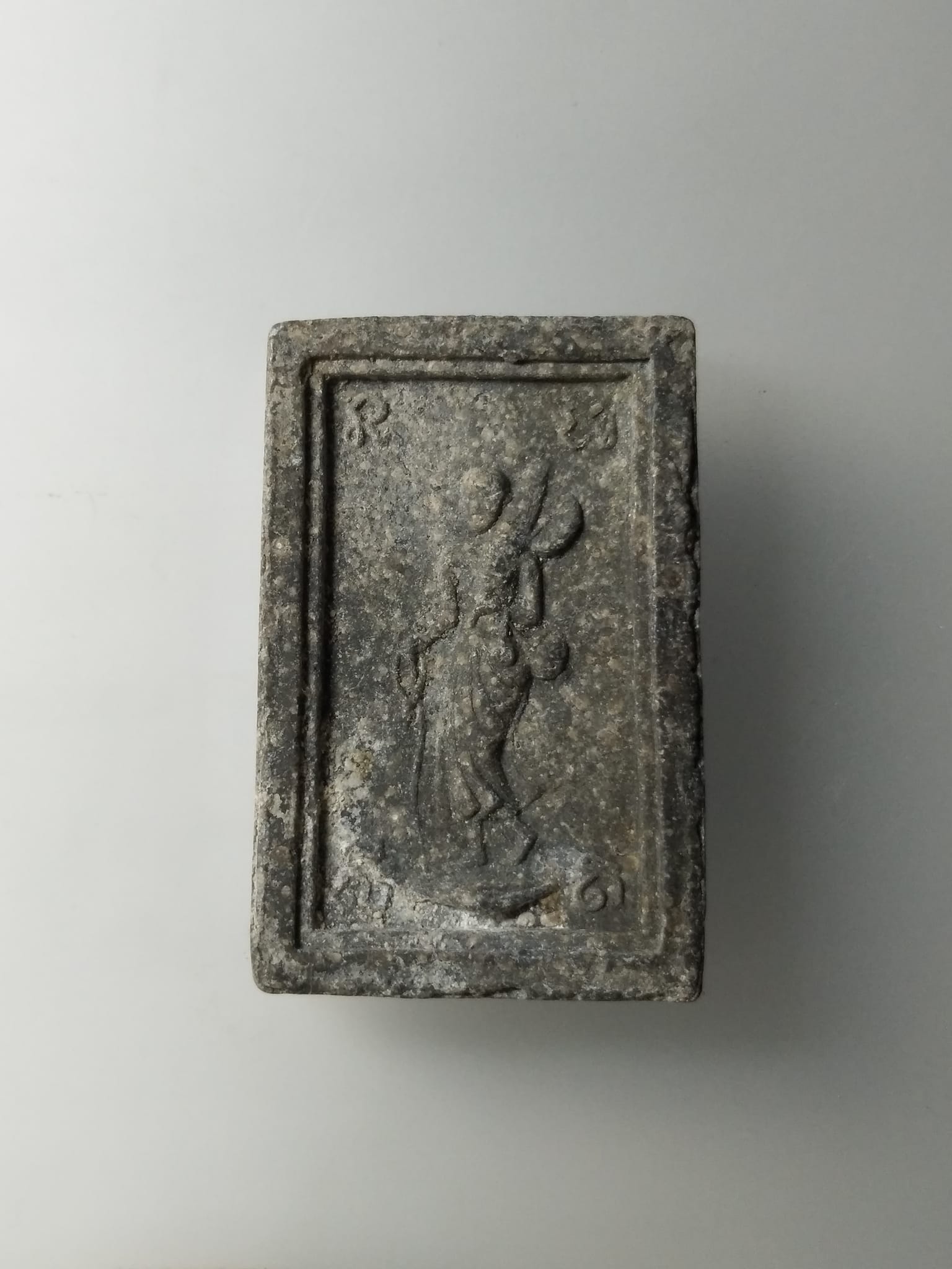 G596 พระสมเด็จหลังพระสิวลี หลวงพ่อกวย วัดโฆสิตาราม พิมพ์ใหญ่ เนื้อผงใบลาน ปี2515