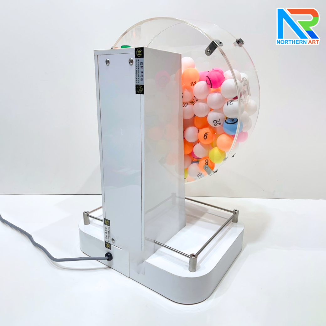 เกมส์หมุนบอลไฟฟ้า ตั้งโต๊ะ ขนาด (W)40 X (L)33 X (H)60 cm. หมุนได้ 360 องศา (ไม่รวมลูกบอล)