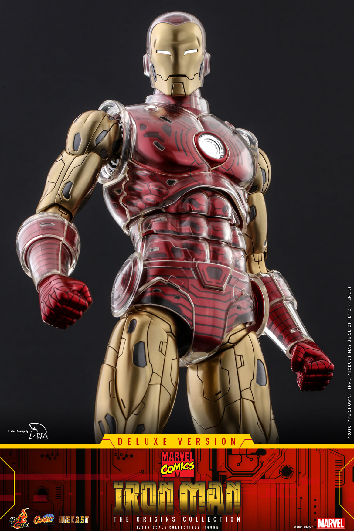 Hot Toys CMS08D38 1/6 Marvel Comics - Iron Man (Deluxe Version) [The Origins Collection]