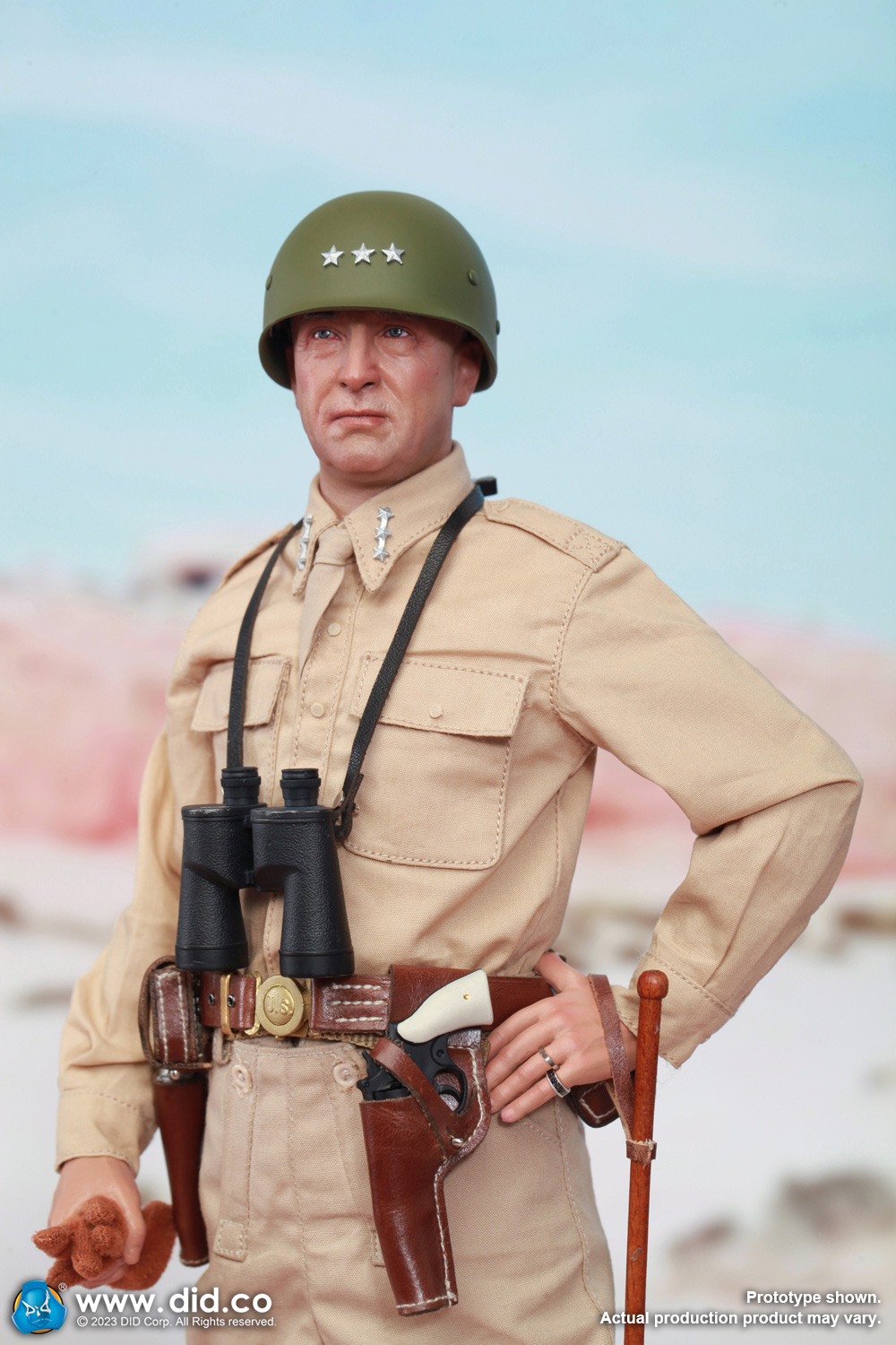 DID A80164+E60071 1/6 WWII General of the United States Army - George Smith Patton Jr.+Accessory Kit