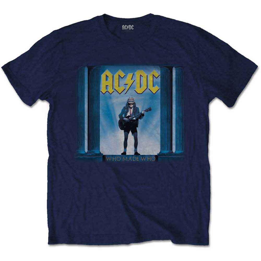 AC/DC Unisex T-Shirt: Who Man Who NAVY BLUE