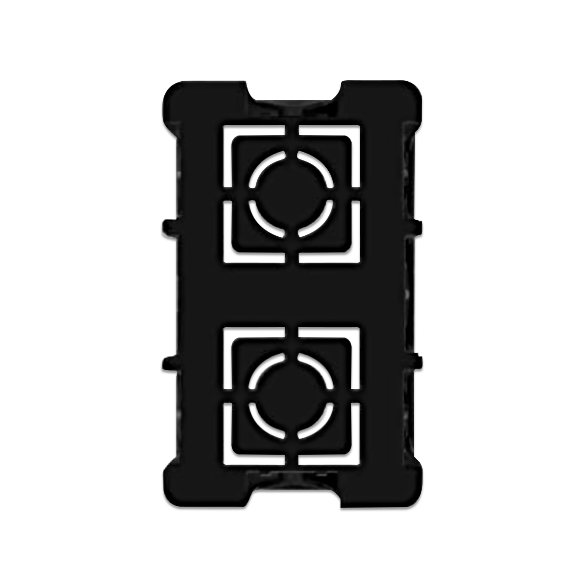 NANO บล็อคฝัง ขนาด 2x4" สีดำ รุ่น NANO-408B (100 ชิ้น/กล่อง)