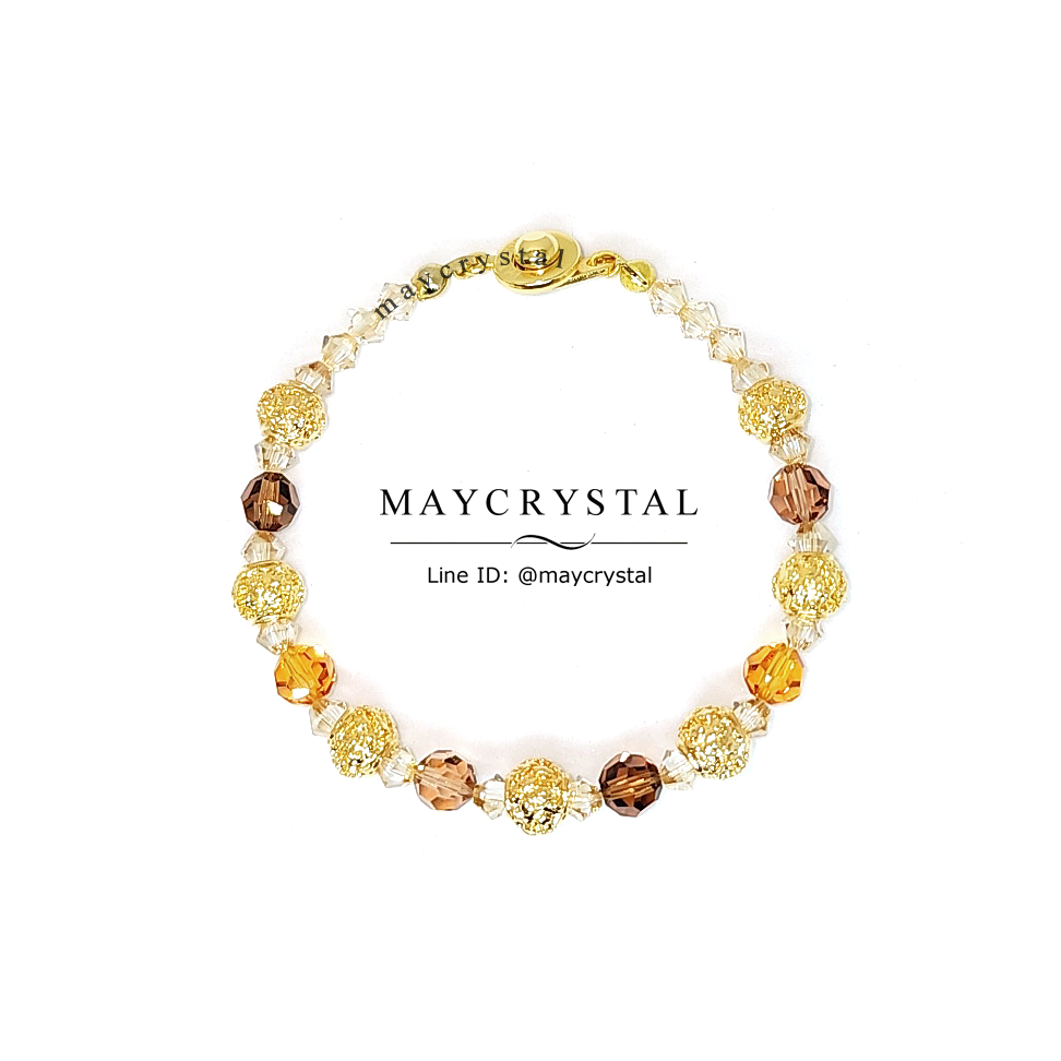 สร้อยข้อมือคริสตัลแบรนด์จากยุโรป *สั่งทำสีอื่นได้นะคะ