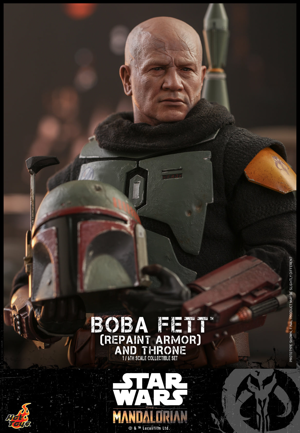 Hot Toys TMS056 1/6 Star Wars: The Mandalorian™ - Boba Fett (Repaint Armor) and Throne