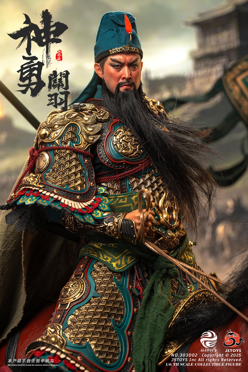 303TOYS x JSTOYS NO.303002 THREE KINDOMS - Mighty Guan Yu Yun Chang (Exclusive Edition)