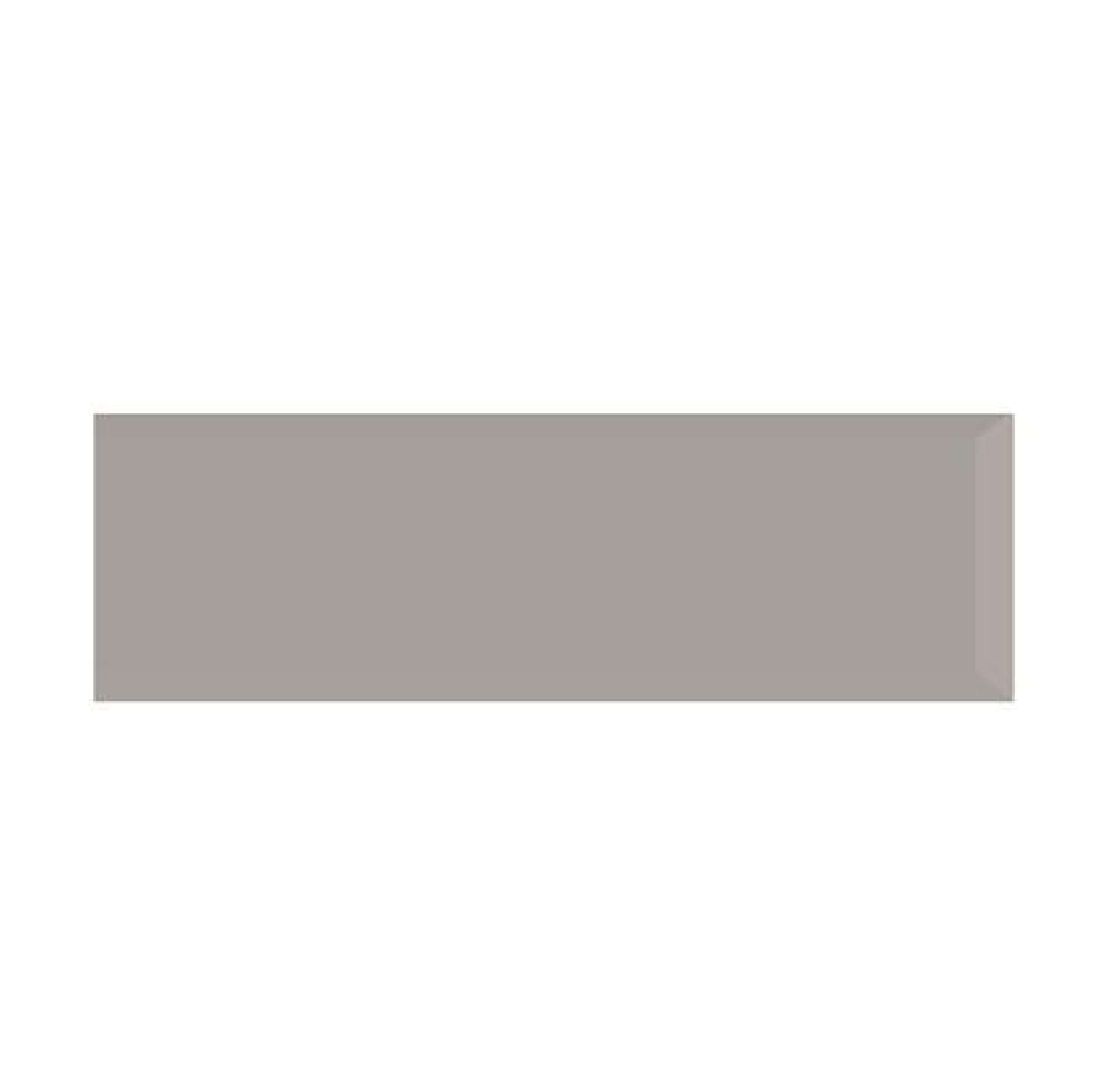 กระเบื้องผนัง KASSA รุ่น Glossy Grey Bevel ขนาด 10 x 20 ซม. (กล่อง 50 แผ่น) สีเทา