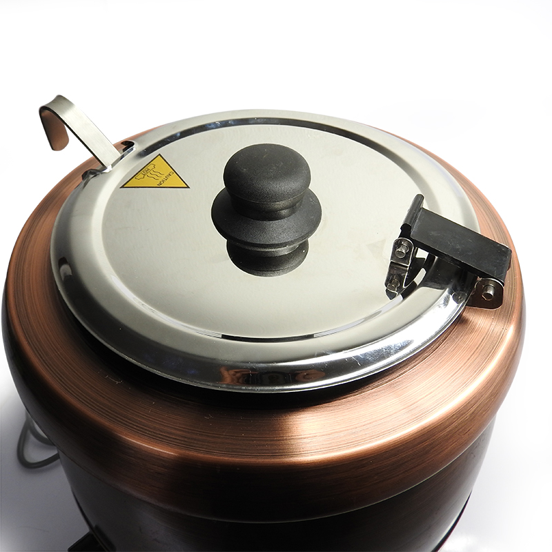 หม้ออุ่นซุป 10 ลิตร สีคอปเปอร์ 400W.