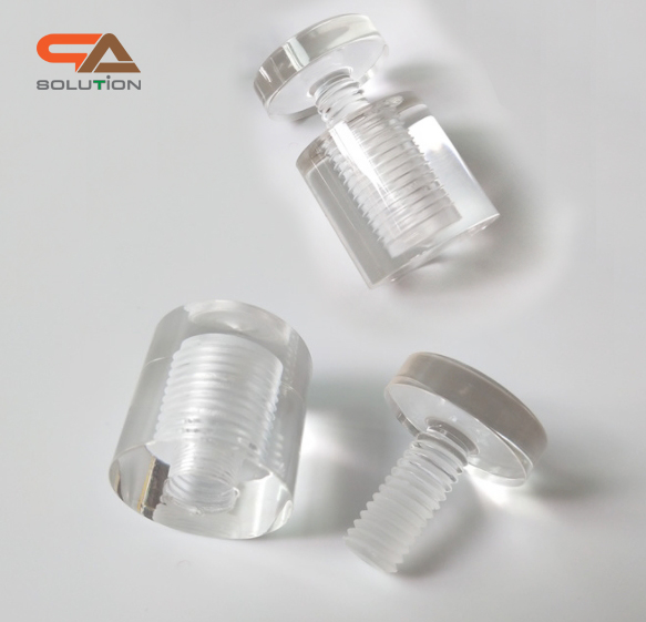 หมุดลอยอะคริลิคใส ยึดกรอบภาพ หมุดยึดกระจก ขนาด 25x25 mm. (สั่งขั้นต่ำ 4 อัน)