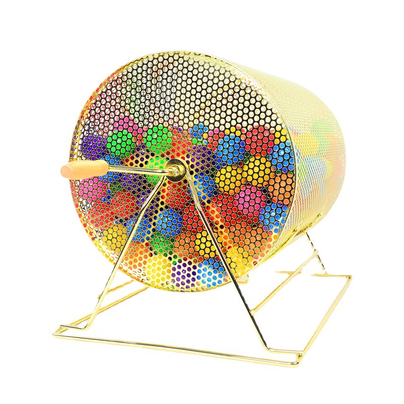 เช่ากล่องจับรางวัล จับฉลาก สีทอง ขนาด (W)54 X (L)41 X (H)45 cm. หมุนได้ 360 องศา