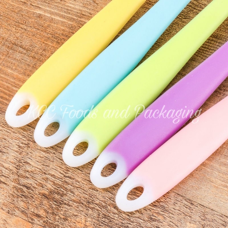 ไม้พาย ซิลิโคน ทูโทน คละสี (เล็ก - ใหญ่)