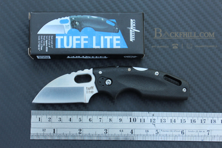 cold steel No.TUFF LITE ใบมีด JAPANESE STEEL AUS8A ( AAA ) สีดำ